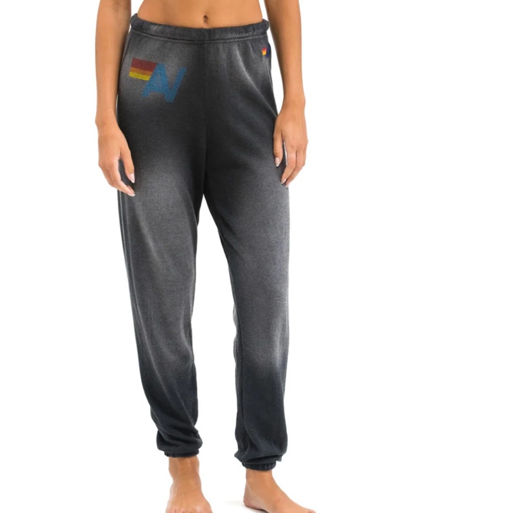 Aviator Nation Vintage Logo sweatpants-faded smoke
